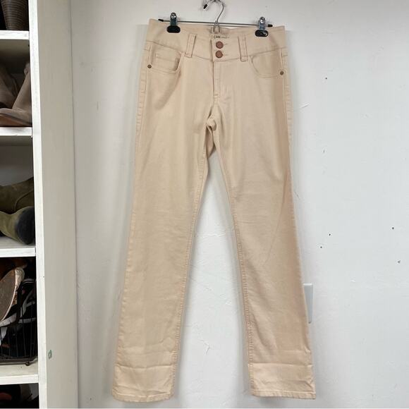 Cabi Pale Peach Bootcut High Rise Womens Jeans 6 Boot Cut - Picture 1 of 11